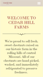 Mobile Screenshot of cedarhillfarms.com